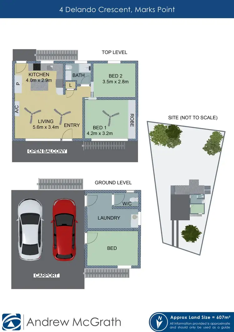Floorplan of Homely house listing, 4 Delando Crescent, Marks Point NSW 2280