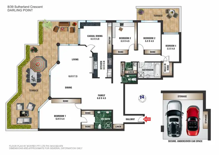 Floorplan of Homely apartment listing, 8/39 Sutherland Crescent, Darling Point NSW 2027