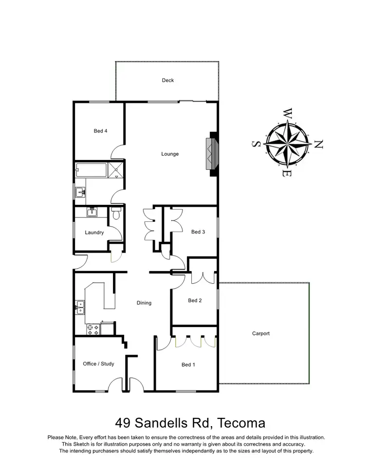 Floorplan of Homely house listing, 49 Sandells Road, Tecoma VIC 3160