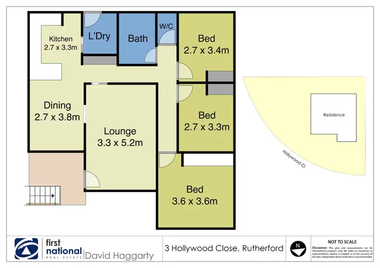 Floorplan of Homely house listing, 3 Hollywood Close, Rutherford NSW 2320