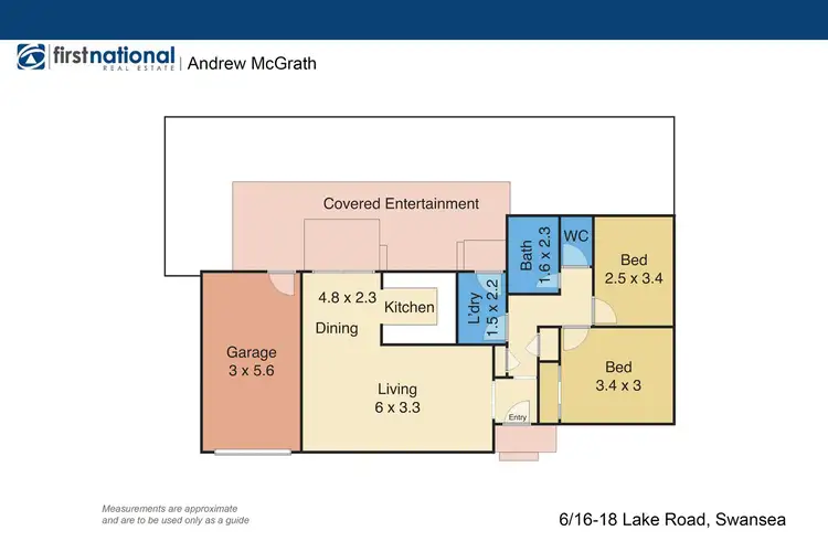 Floorplan of Homely villa listing, 6/16-18 Lake Road, Swansea NSW 2281