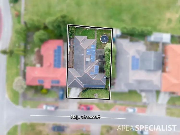 Floorplan of Homely house listing, 3 Naja Crescent, Hampton Park VIC 3976