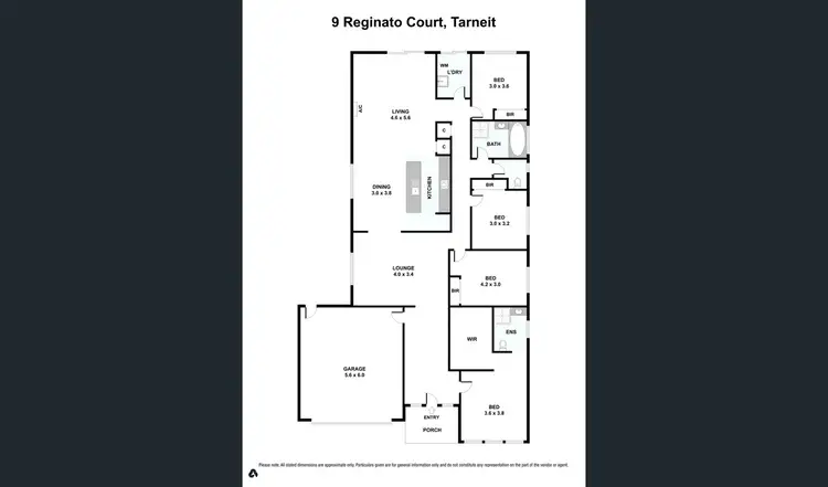 Floorplan of Homely house listing, 9 Reginato Court, Tarneit VIC 3029