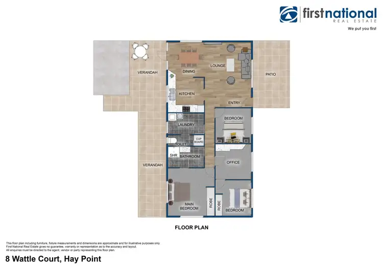 Floorplan of Homely house listing, 8 Wattle Court, Hay Point QLD 4740