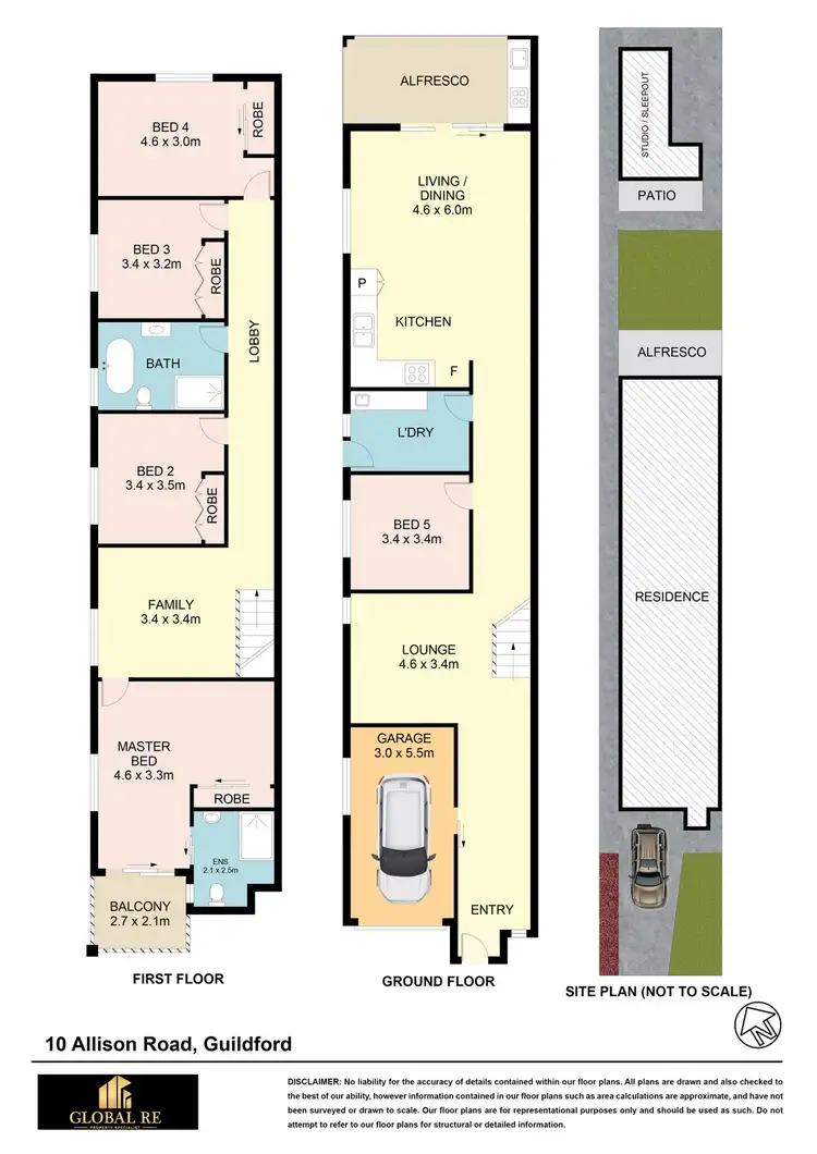 Floorplan of Homely semi-detached listing, 10 Allison Road, Guildford NSW 2161