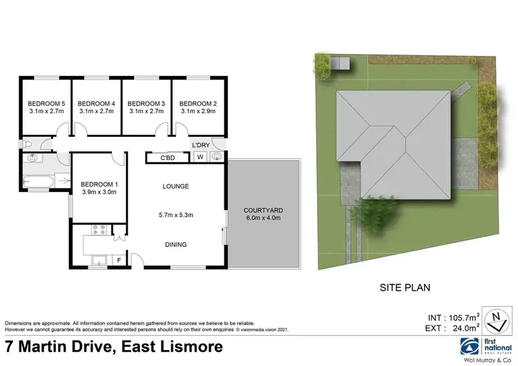 Floorplan of Homely house listing, 7 Martin Drive, East Lismore NSW 2480