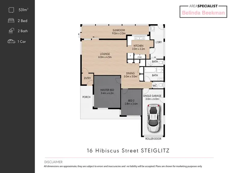 Floorplan of Homely house listing, 16 Hibiscus Street, Steiglitz QLD 4207