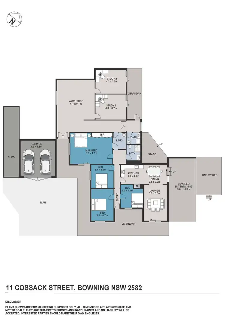 Floorplan of Homely house listing, 11 Cossack St, Bowning NSW 2582