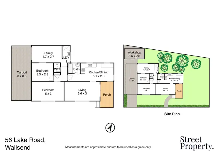 Floorplan of Homely house listing, 56 Lake Road, Wallsend NSW 2287