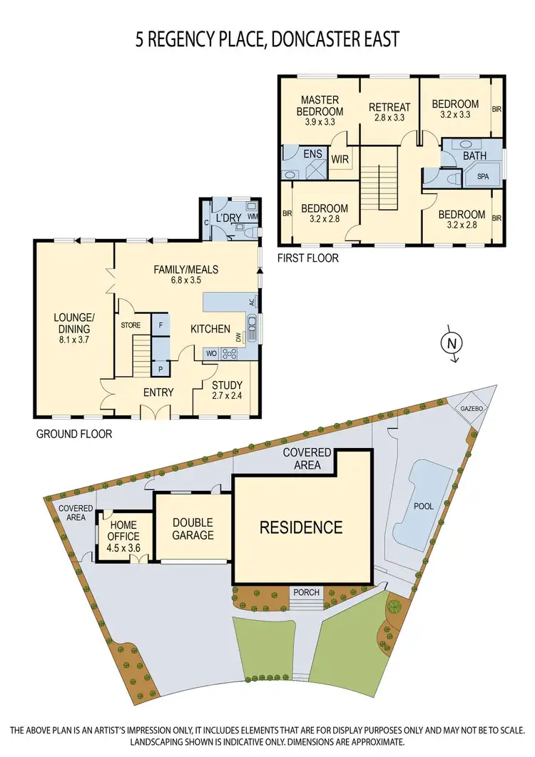 Floorplan of Homely house listing, 5 Regency Place, Doncaster East VIC 3109