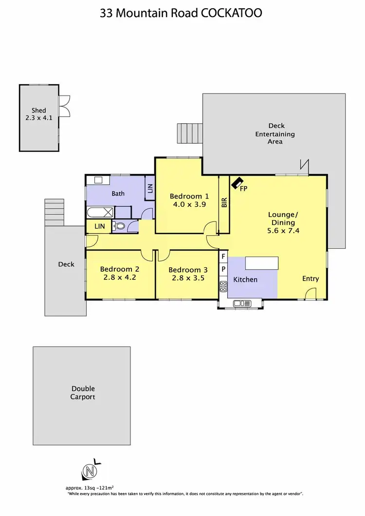 Floorplan of Homely house listing, 33 Mountain Road, Cockatoo VIC 3781