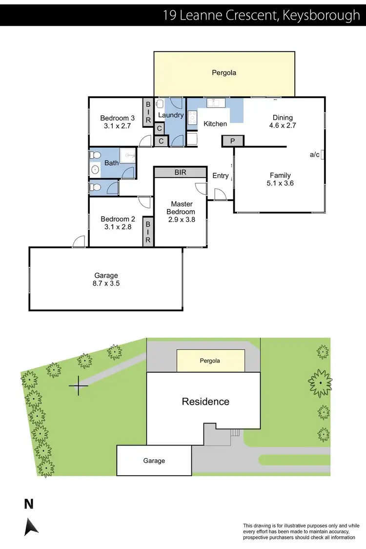 Floorplan of Homely house listing, 19 Leanne Crescent, Keysborough VIC 3173