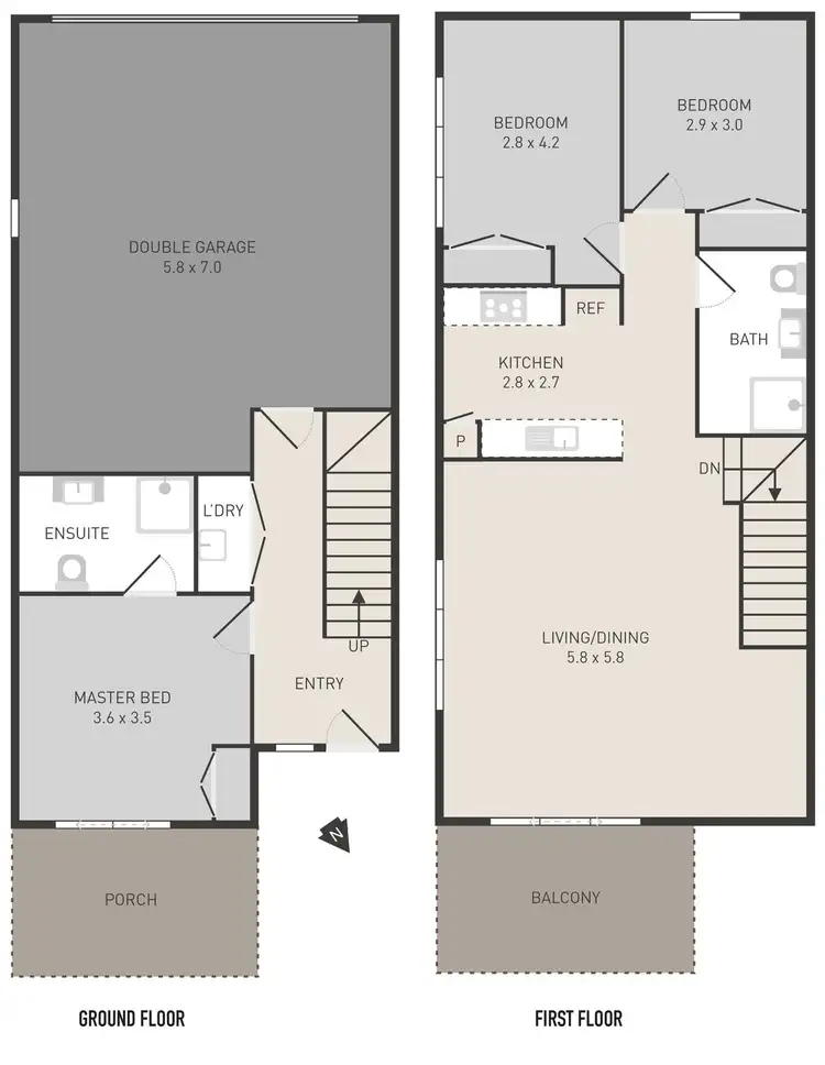 Floorplan of Homely townhouse listing, 10 Helmsman Walk, Point Cook VIC 3030