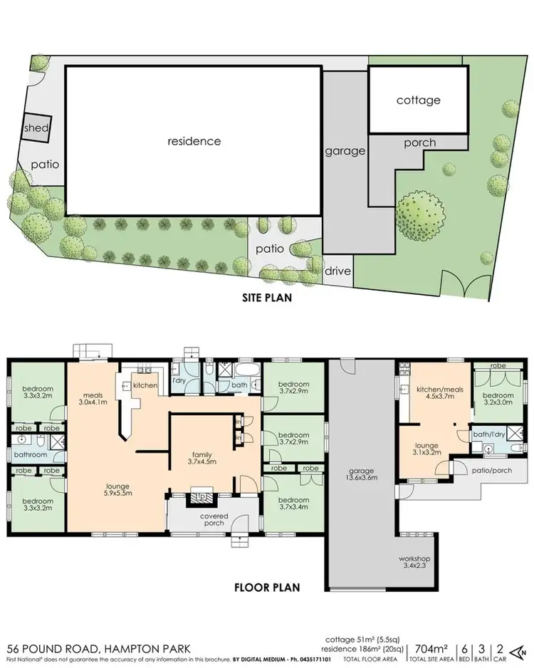 Floorplan of Homely house listing, 56 Pound Road, Hampton Park VIC 3976
