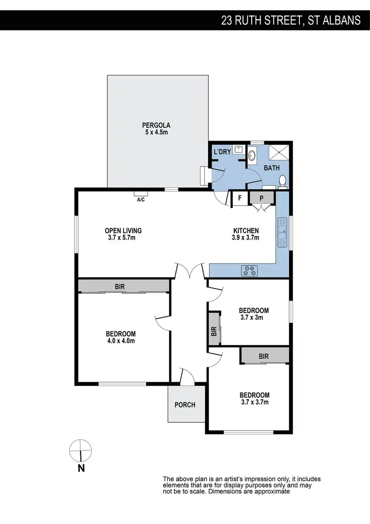 Floorplan of Homely house listing, 23 Ruth Street, St Albans VIC 3021
