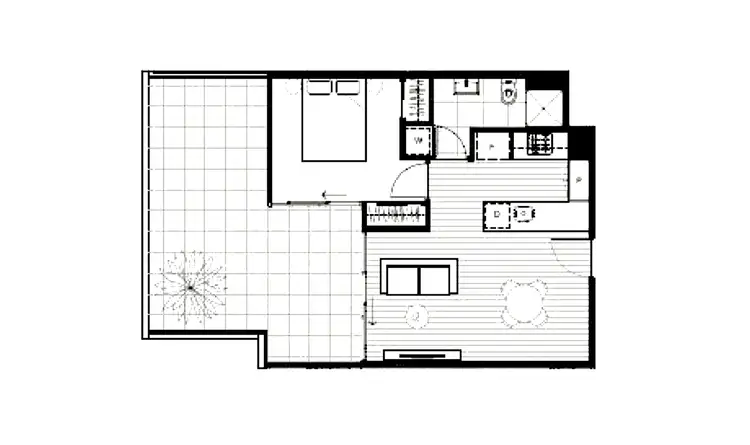Floorplan of Homely apartment listing, 411/37-43 Breese Street, Brunswick VIC 3056