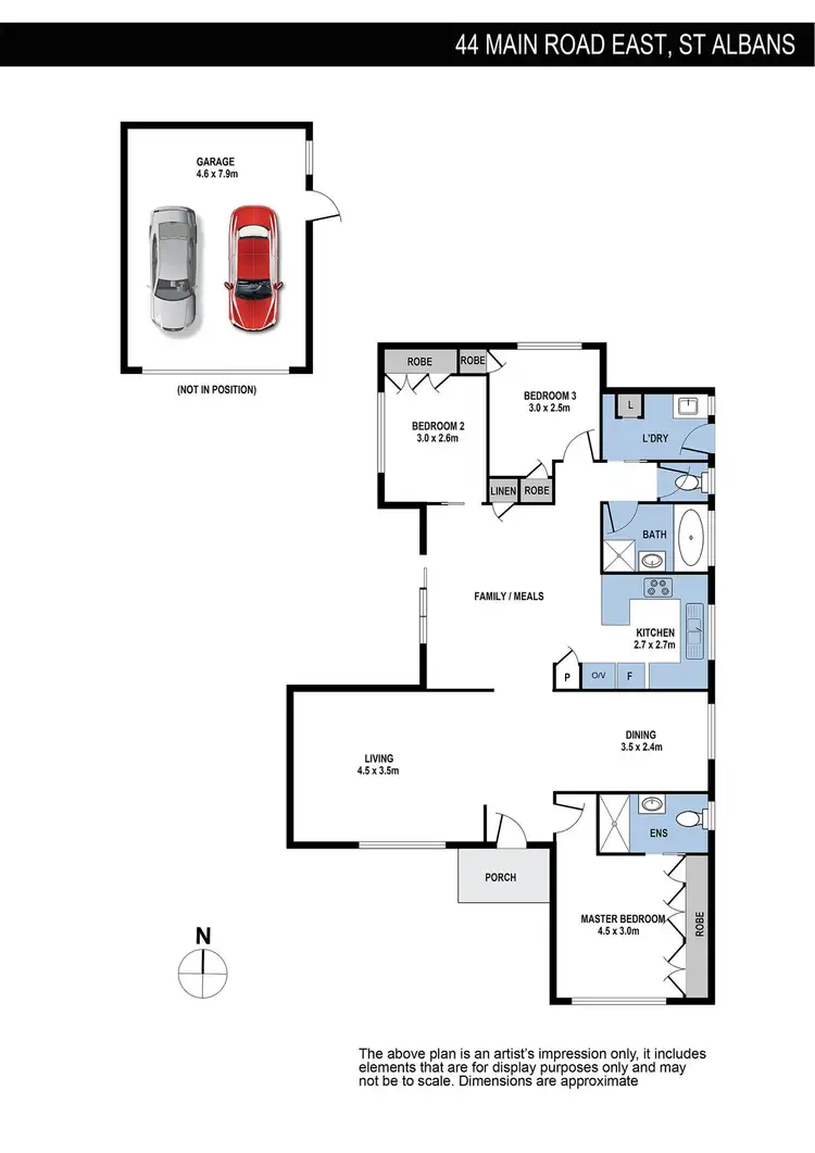 Floorplan of Homely house listing, 44 Main Road East, St Albans VIC 3021