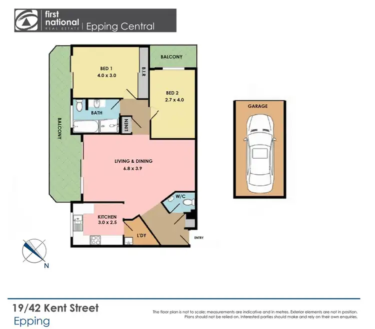 Floorplan of Homely unit listing, 19/42 Kent Street, Epping NSW 2121