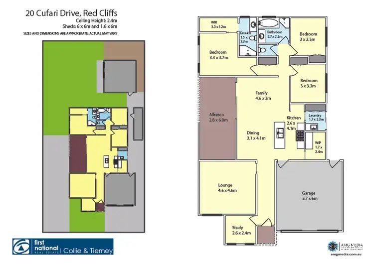 Floorplan of Homely house listing, 20 Cufari Drive, Red Cliffs VIC 3496