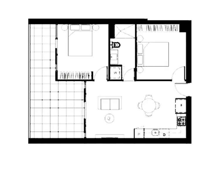 Floorplan of Homely apartment listing, 409/110 Keilor Road, Essendon North VIC 3041