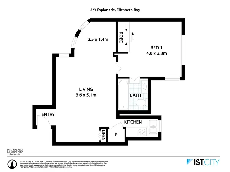 Floorplan of Homely apartment listing, 3/9 The Esplanade, Elizabeth Bay NSW 2011