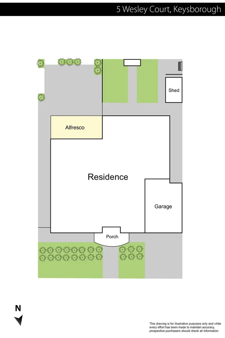 Floorplan of Homely house listing, 5 Wesley Court, Keysborough VIC 3173
