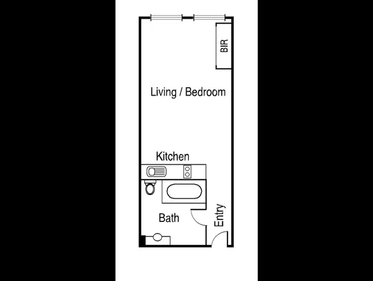 Floorplan of Homely apartment listing, 208/60 Market Street, Melbourne VIC 3000