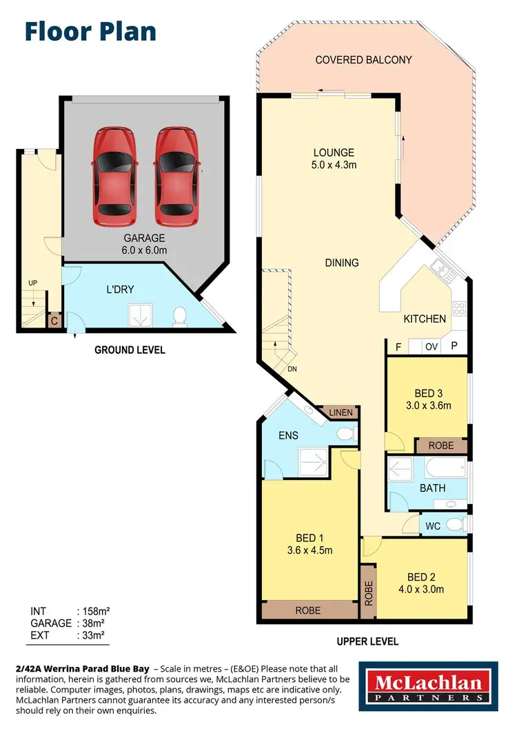 Floorplan of Homely apartment listing, 2/42A Werrina Parade, Blue Bay NSW 2261