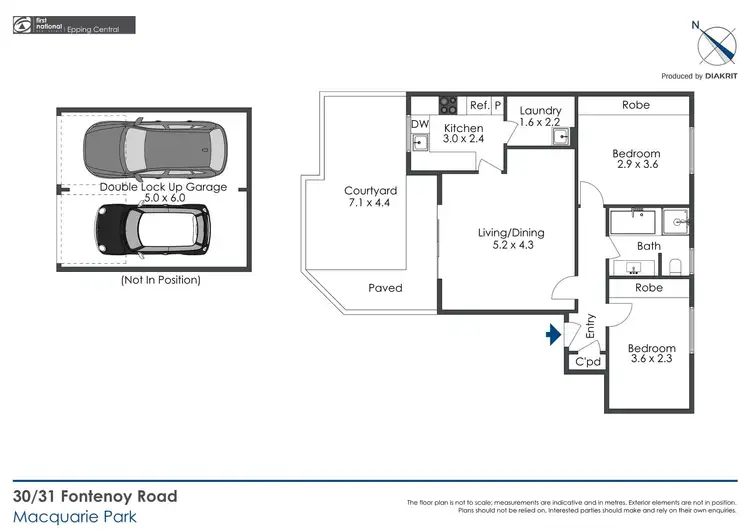Floorplan of Homely unit listing, 30/31 Fontenoy Road, Macquarie Park NSW 2113
