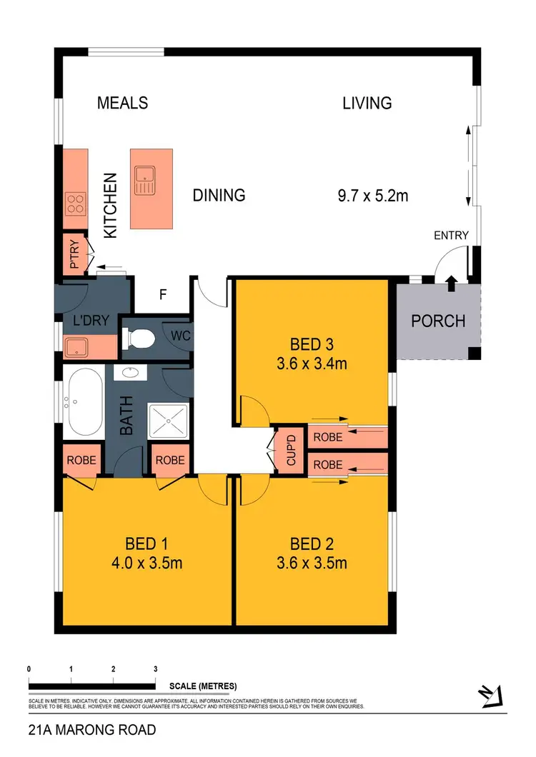 Floorplan of Homely house listing, 21A Marong Road, Bendigo VIC 3550
