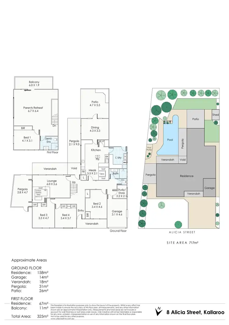 Floorplan of Homely house listing, 8 Alicia Street, Kallaroo WA 6025
