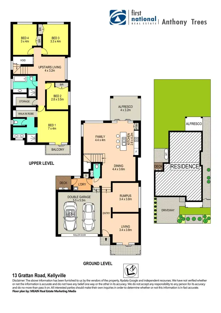 Floorplan of Homely house listing, 13 Grattan Road, North Kellyville NSW 2155