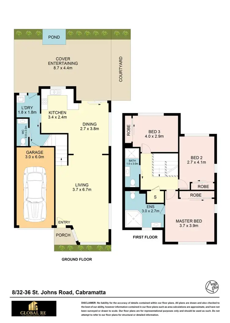 Floorplan of Homely townhouse listing, 8/32-36 St Johns Road, Cabramatta NSW 2166
