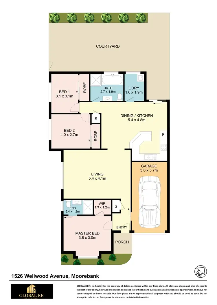 Floorplan of Homely villa listing, 15/26 Wellwood Ave, Moorebank NSW 2170