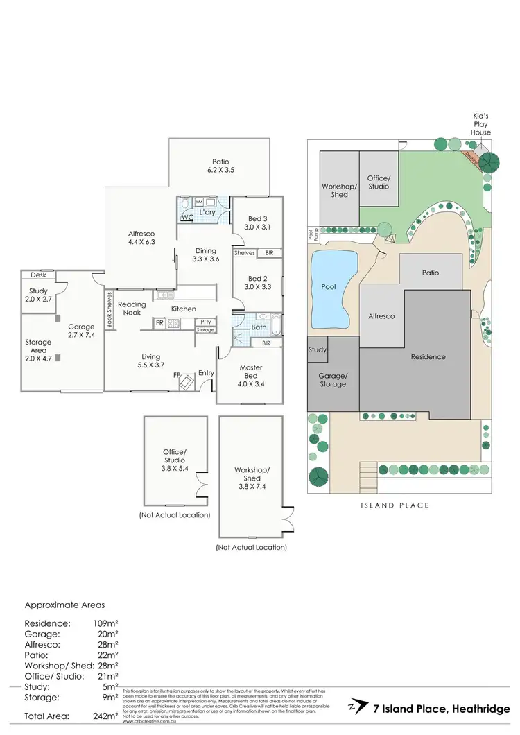 Floorplan of Homely house listing, 7 Island Place, Heathridge WA 6027