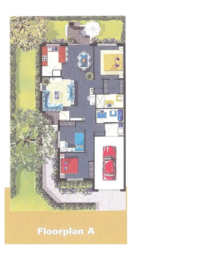 Floorplan of Homely semi-detached listing, 123/590 Pine Ridge Road, Coombabah QLD 4216