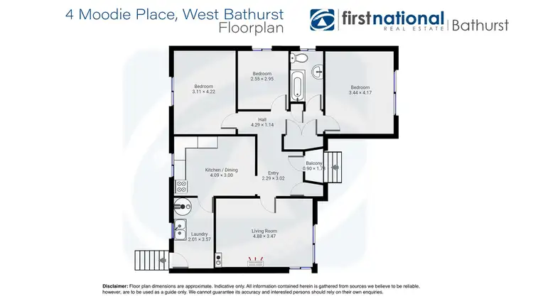 Floorplan of Homely house listing, 4 Moodie Place, West Bathurst NSW 2795