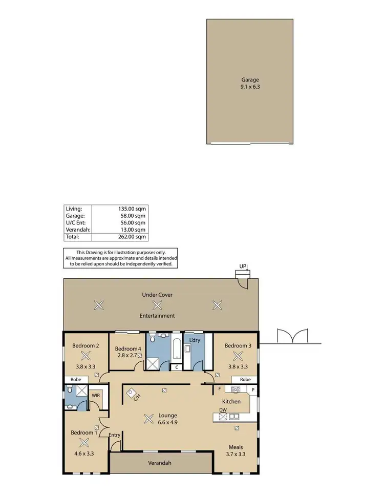 Floorplan of Homely house listing, 18 MacDonnell Terrace, Springton SA 5235