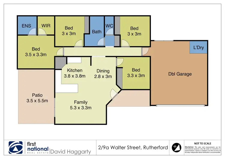 Floorplan of Homely house listing, 2/9A Walter Street, Rutherford NSW 2320