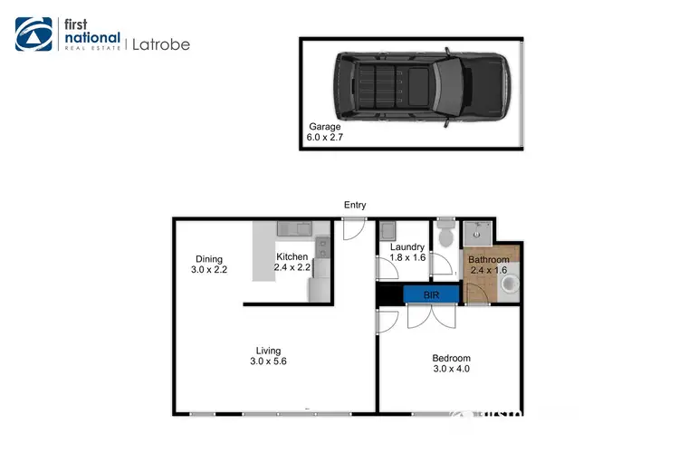 Floorplan of Homely unit listing, 4/74 Kay Street, Traralgon VIC 3844