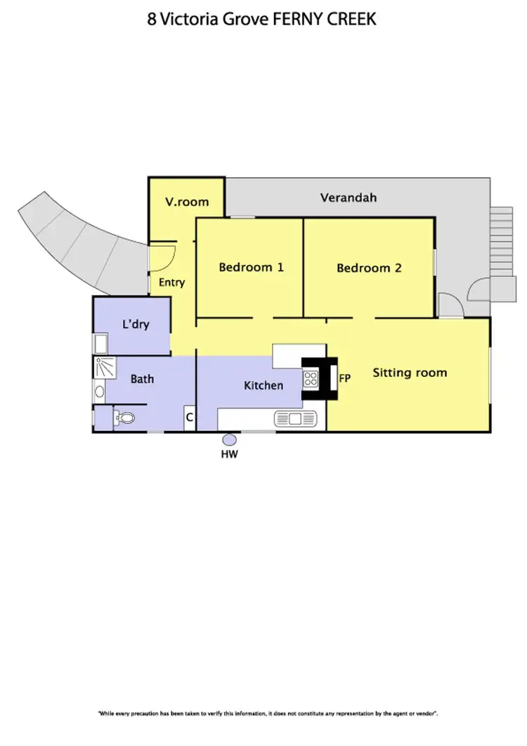 Floorplan of Homely house listing, 8 Victoria Grove, Ferny Creek VIC 3786