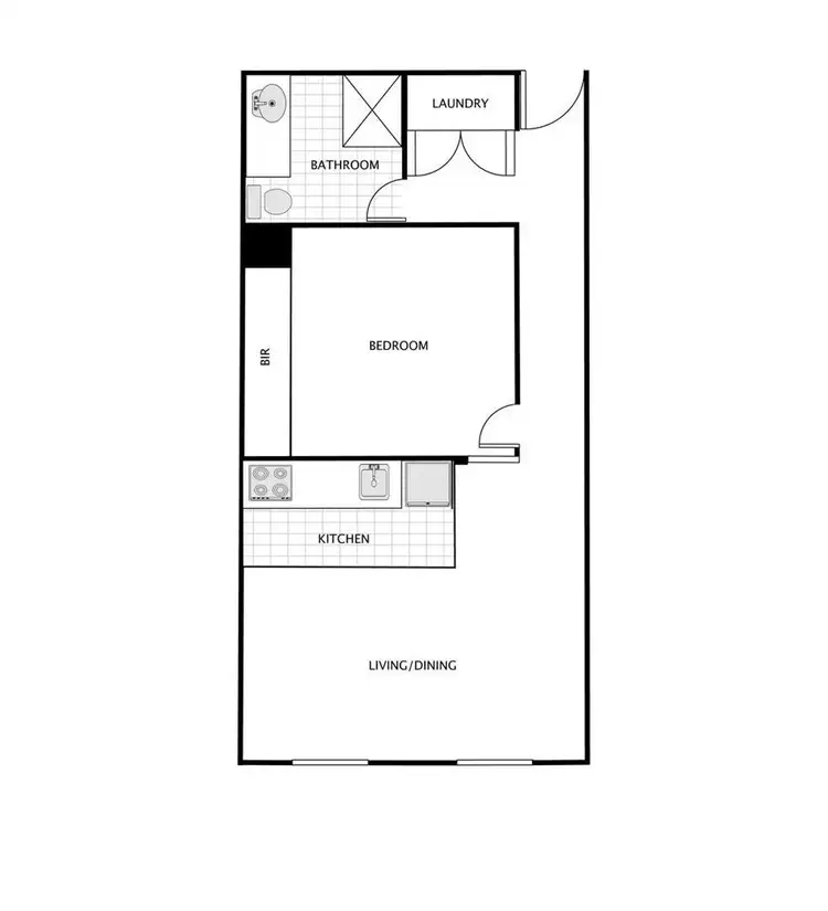Floorplan of Homely apartment listing, 311/551 Flinders Lane, Melbourne VIC 3000