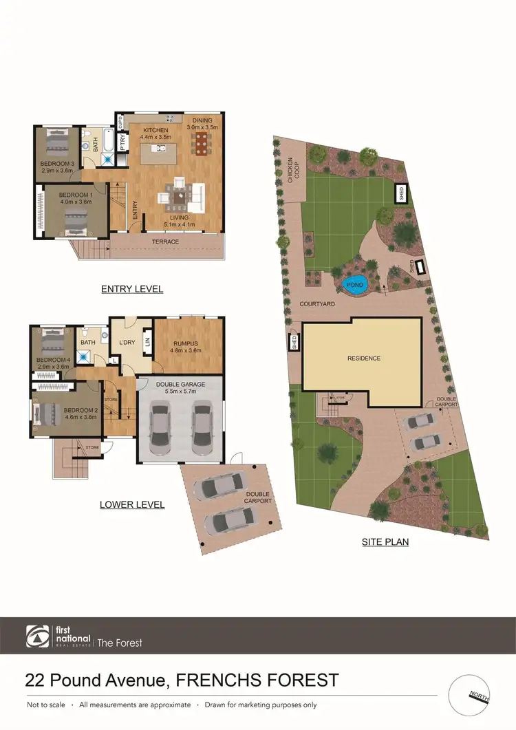 Floorplan of Homely house listing, 22 Pound Avenue, Frenchs Forest NSW 2086