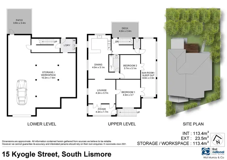 Floorplan of Homely house listing, 15 Kyogle Street, South Lismore NSW 2480