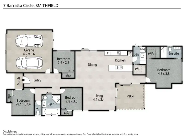 Floorplan of Homely house listing, 7 Barratta Circle, Trinity Park QLD 4879