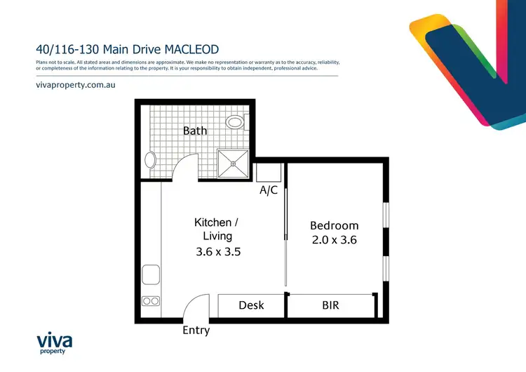 Floorplan of Homely apartment listing, 40/116-130 Main Drive, Macleod VIC 3085