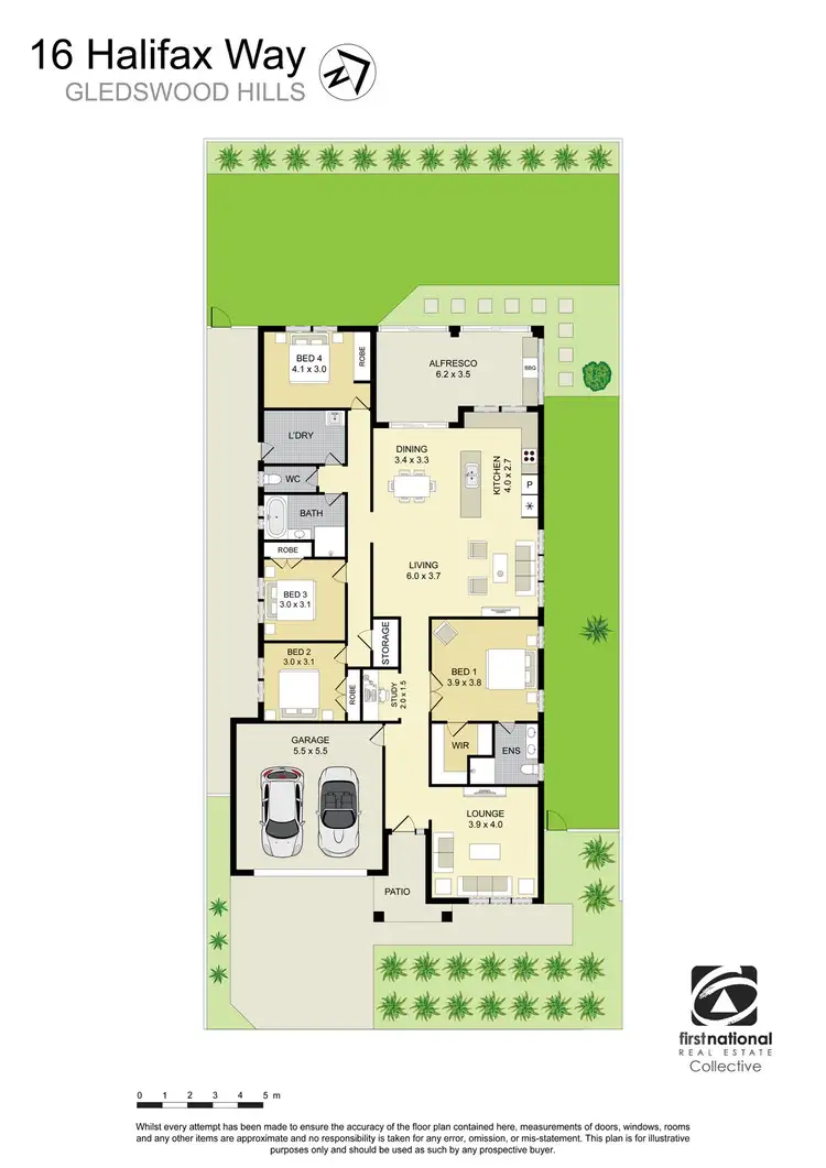 Floorplan of Homely house listing, 16 Halifax Way, Gledswood Hills NSW 2557