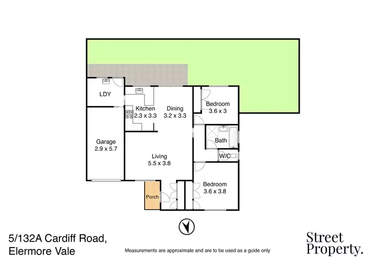Floorplan of Homely villa listing, 5/132A Cardiff Road, Elermore Vale NSW 2287