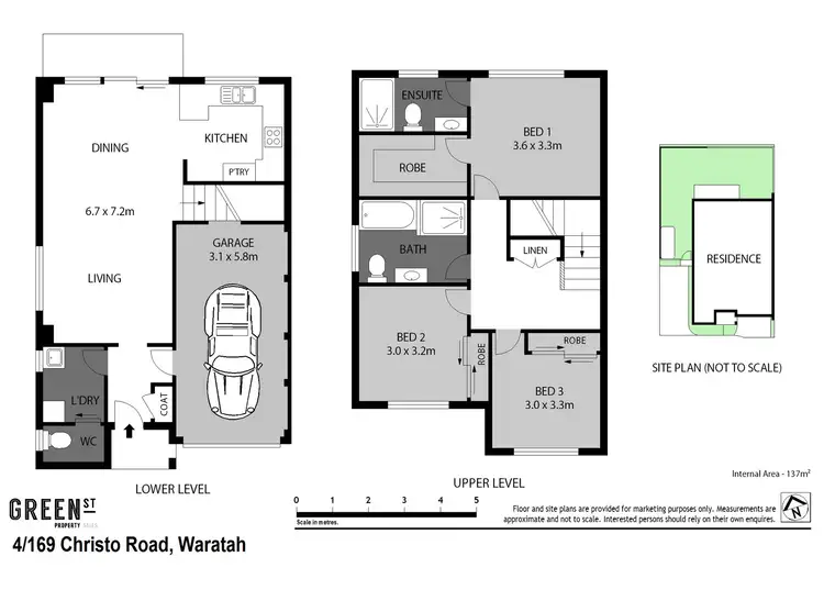 Floorplan of Homely townhouse listing, 4/169 Christo Road, Waratah NSW 2298