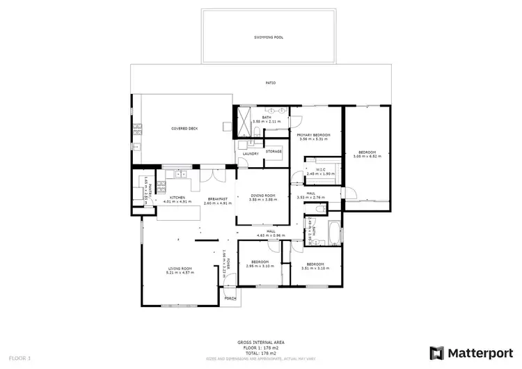 Floorplan of Homely house listing, 14 Sylvia Way, Eden Hill WA 6054